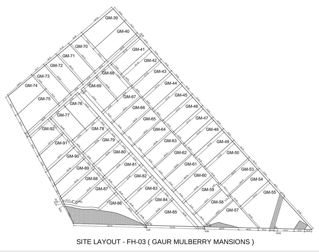 Gaur Mulberry Mansions floor plan layout